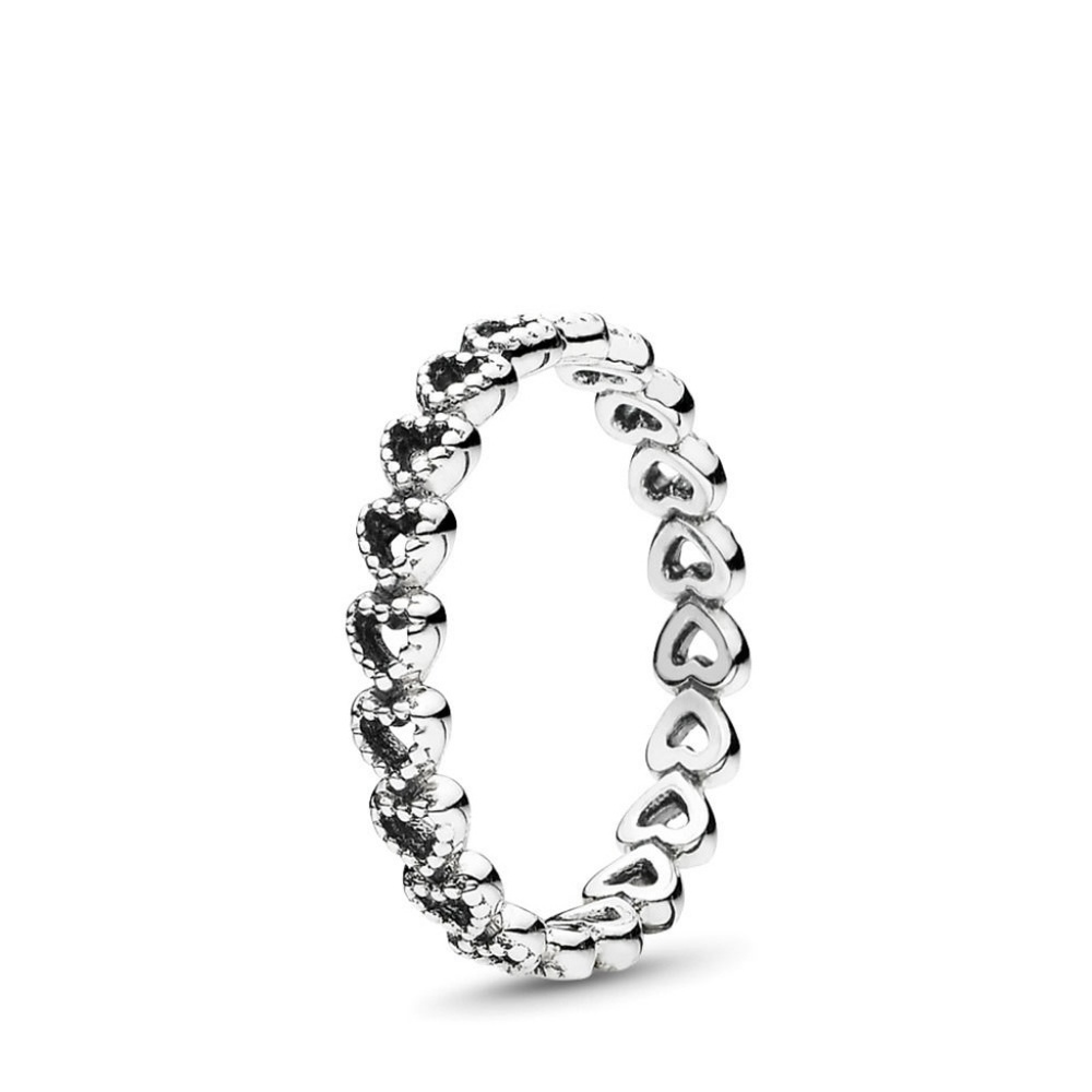 NWT Pandora Linked Love ring 6.5